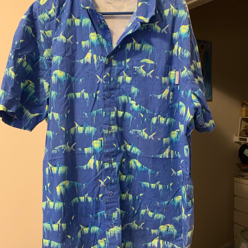 Blue & Green Shark Print PFG